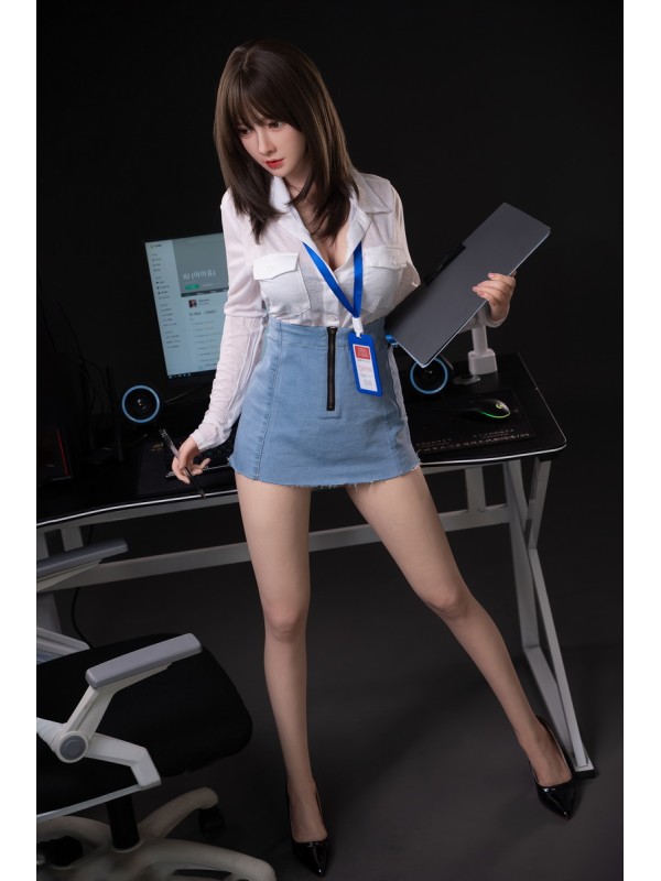 159cm 33kg Workplace Goddess Premium Silicone Sex Doll 
