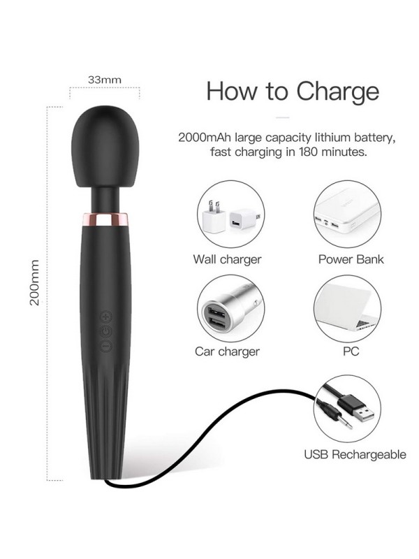 Large Slim Waist Massage Wand 