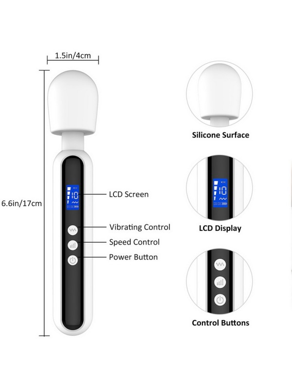 Medium LCD AV 4 Vibration Speeds 10 Vibration Modes 
