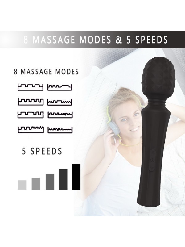 Yiren Massage Wand 5-speed Settings 8 Frequency  