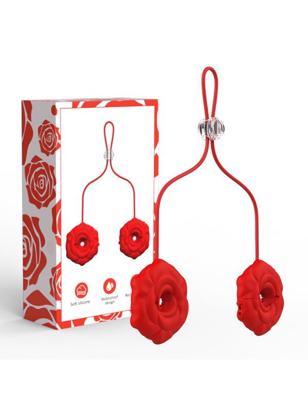 Nipple Vibe Women Sex Toy Boobs Massager for Nipple Vibrating Rose Toys with APP Control GM-519 