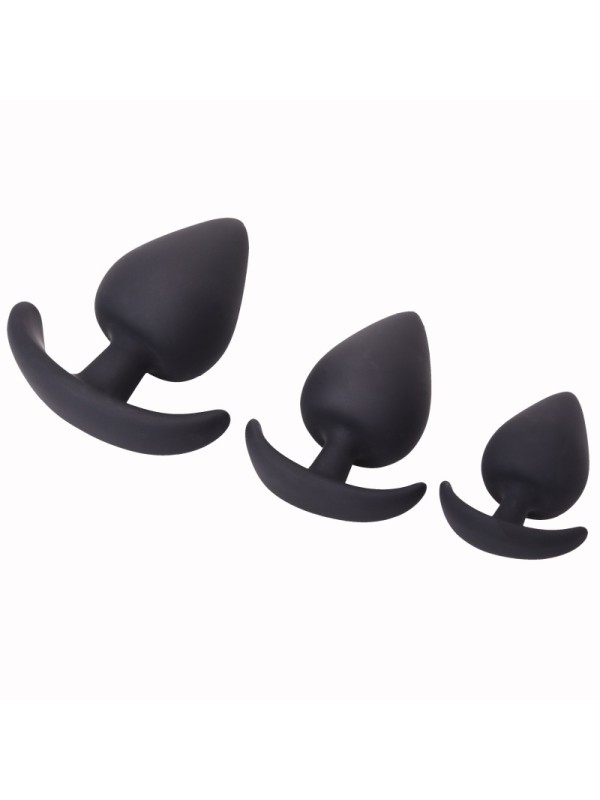 5pcs/set Silicone Flexible Butt Plug Adjustable Size Anal Toy 