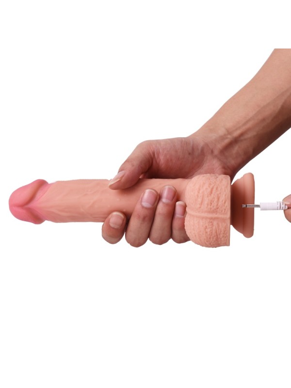 Multifunctional Anal Dildo Fake Penis with 8 Telescopic Rotating Remote Control Soft and Lifelike GM-236