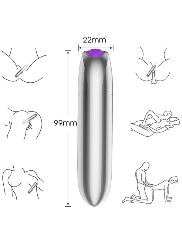 Portable Mini Vibrating Anal Clitoral Sex Toy Dildo Masturbator GM-279 