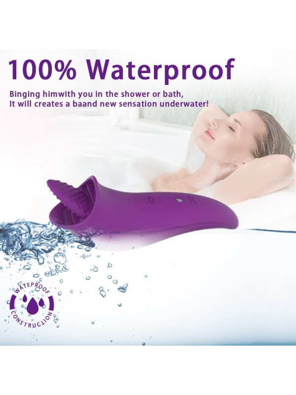 Female Sex Toys G-spot Vibrator With 8 Licking Silicone Clitoris GM-284 