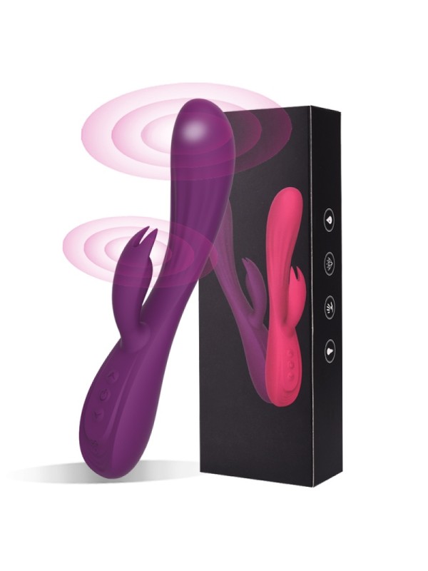 USB Charging 10 Frequency Double Motor Massage Stick Adult Sex Toy for Women GM-286 