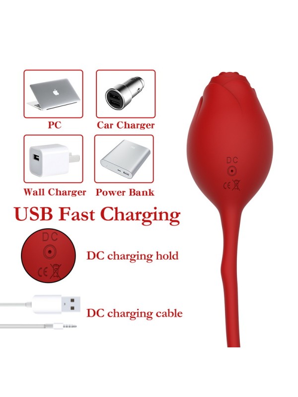 12 Modes Wireless Remote Control Vibration Fast Woman Nipple Spot Climax Rose Bullet Vibrator GM-319 