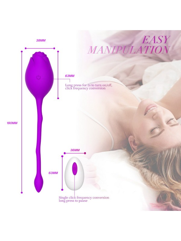 12 Modes Wireless Remote Control Vibration Fast Woman Nipple Spot Climax Rose Bullet Vibrator GM-319 