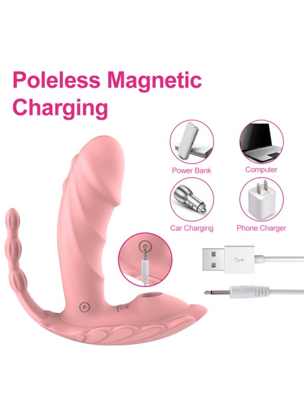 Wireless Sucking Vibrate Heating Wearable Female Vibrating Masturbation Sex Toy GM-372 