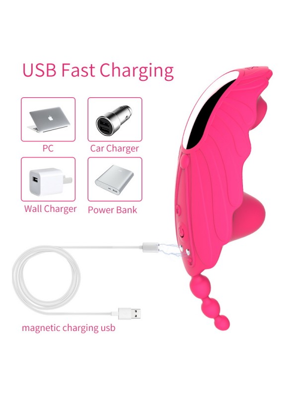 9 Modes Wireless Sucking Vibration Heating Wearable Female Masturbation Sex Toys GM-384 
