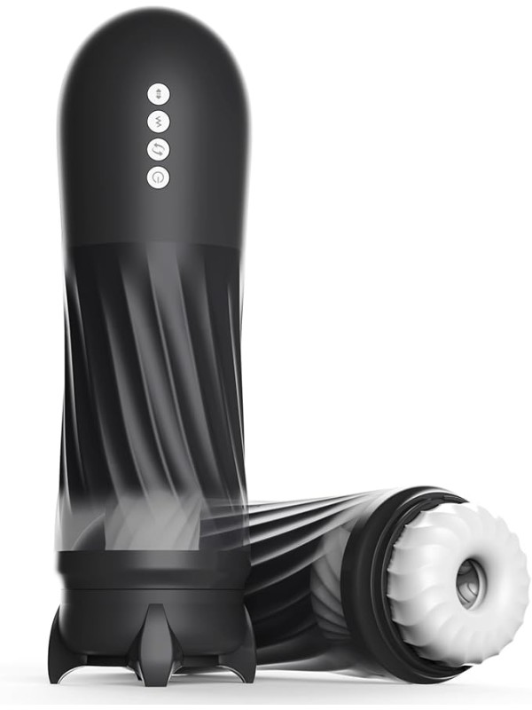 Tracy-S-Dog Automatic Male Masturbator Adult Sex Toys for Men with 3 Twisting 5 Thrusting Vibration Modes Hands Free Heating GM-412 
