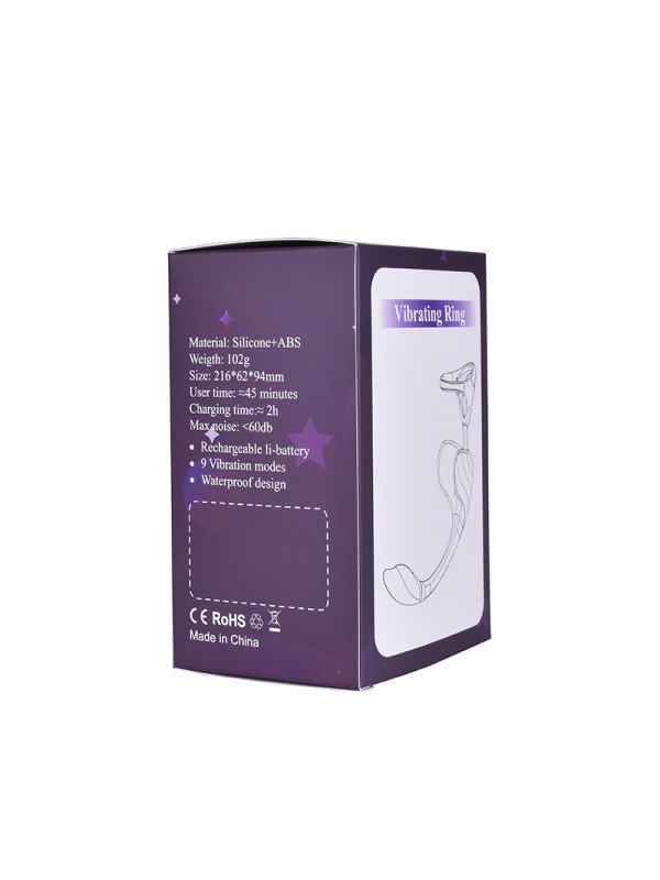 APP Remote Control Wireless 9-speed Vibration 2-in-1 Male Prostate Massager Anal Plug Masturbator Penis Ring Sex Toy GM-431 