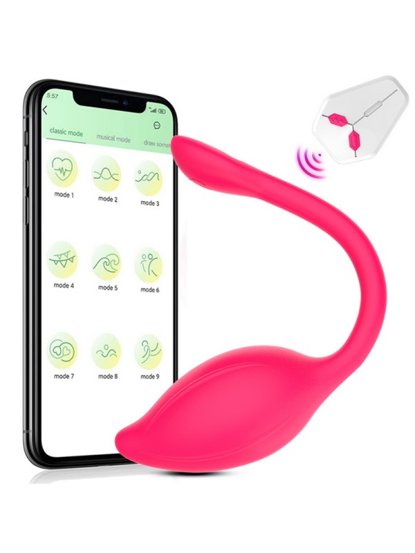 Wireless Bluetooth G-spot Dildo APP Remote Control Wearable Vibrating Egg Clitoris Female Vibrating Underwear Sex Toys GM-435 