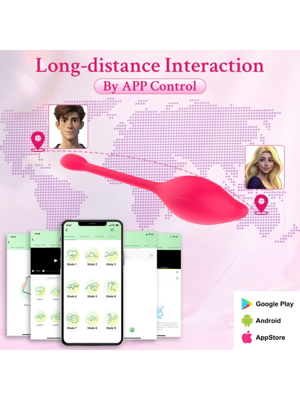 Wireless Bluetooth G-spot Dildo APP Remote Control Wearable Vibrating Egg Clitoris Female Vibrating Underwear Sex Toys GM-435 