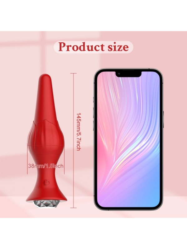APP Wireless Remote Control Vibration Massager Masturbator Anal Butt Plug Vibrator GM-463 