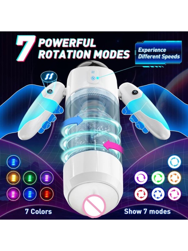 Adult Sex Toy for Men Penis Stimulator Massage with 7 Retractable Mode 4 Speed Sex GM-518