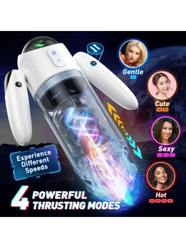 Adult Sex Toy for Men Penis Stimulator Massage with 7 Retractable Mode 4 Speed Sex GM-518