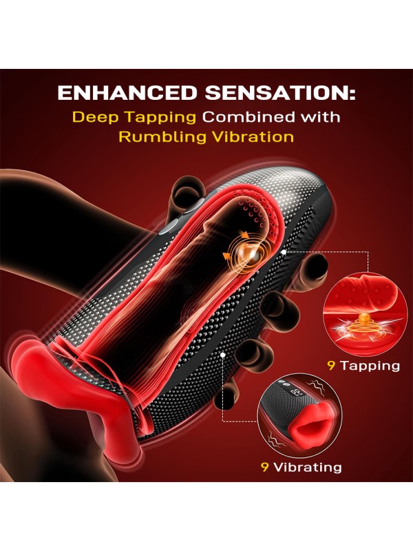 Male Masturbator 9 Vibration LED APP Control Penis Training Tool Adult Sex Toys GM-520 