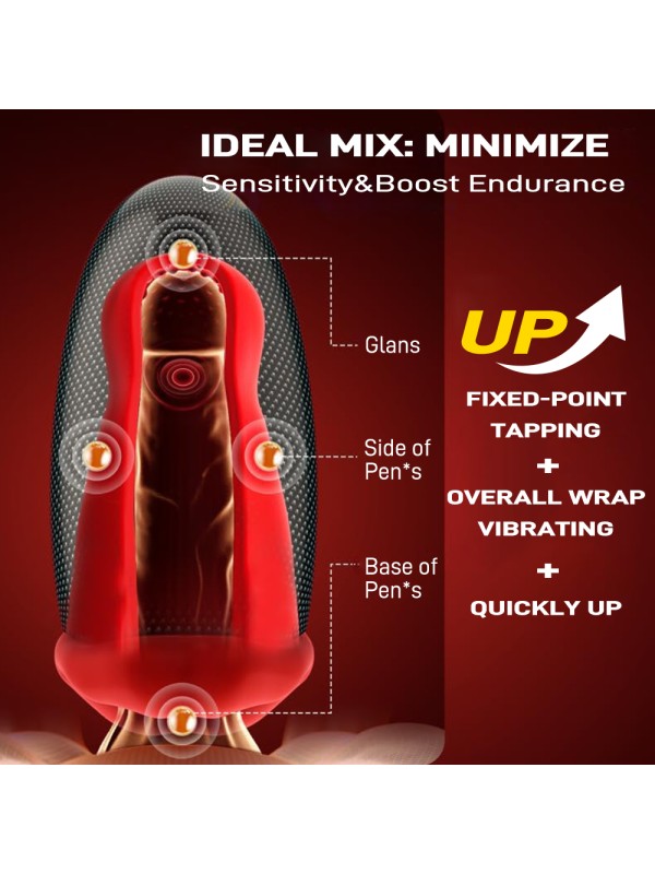 Male Masturbator 9 Vibration LED APP Control Penis Training Tool Adult Sex Toys GM-520 
