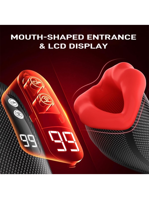 Male Masturbator 9 Vibration LED APP Control Penis Training Tool Adult Sex Toys GM-520 