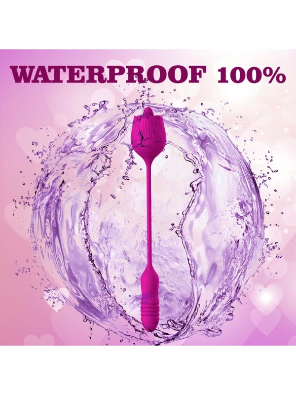 Rose Telescopic Bullet Vibrator - 01 Licking Version 