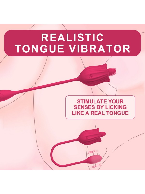 Licking Rose Bullet Vibrator 