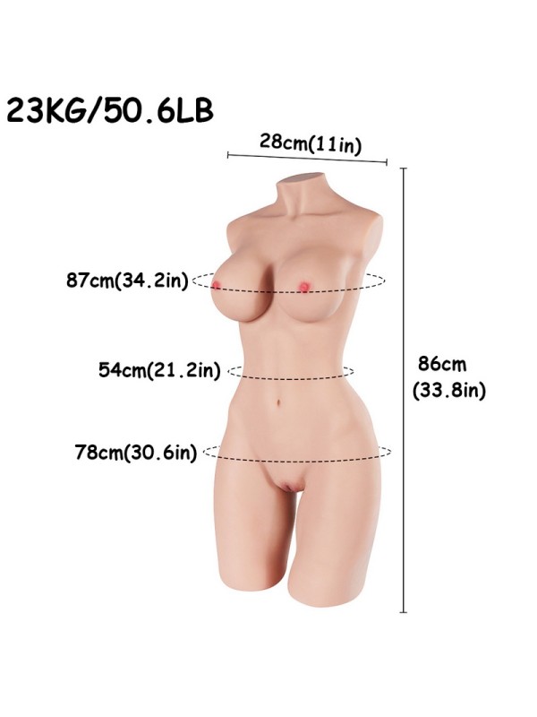Adult Half Body TPE Torso Male Sex Female Torso Doll PL-020 