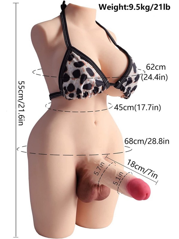9.5KG Half Body Sex Toys for Men Doll Sex Pretty PL-06 